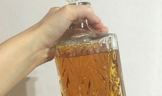 carafe à whisky en cristal